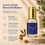 Argan Oil Face Serum with 24k Silver Leaves - Image 3